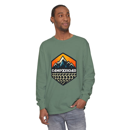 C4MPXRO4D Hexa Shield Camper Badge T-Shirt | Long Sleeve