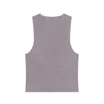 C4MPXRO4D Wolf Shield Camper Badge Tank Top | stonewash black, retro stencil logo
