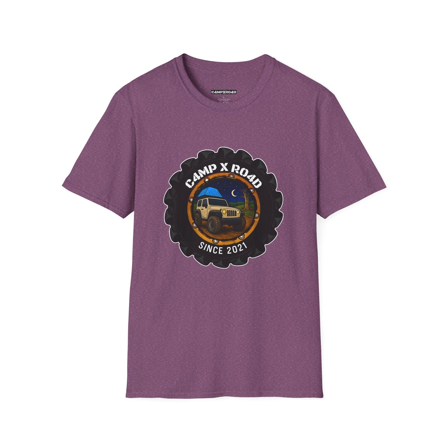 C4MPXRO4D Camper Badge Soft Tee | Graphic T-Shirt