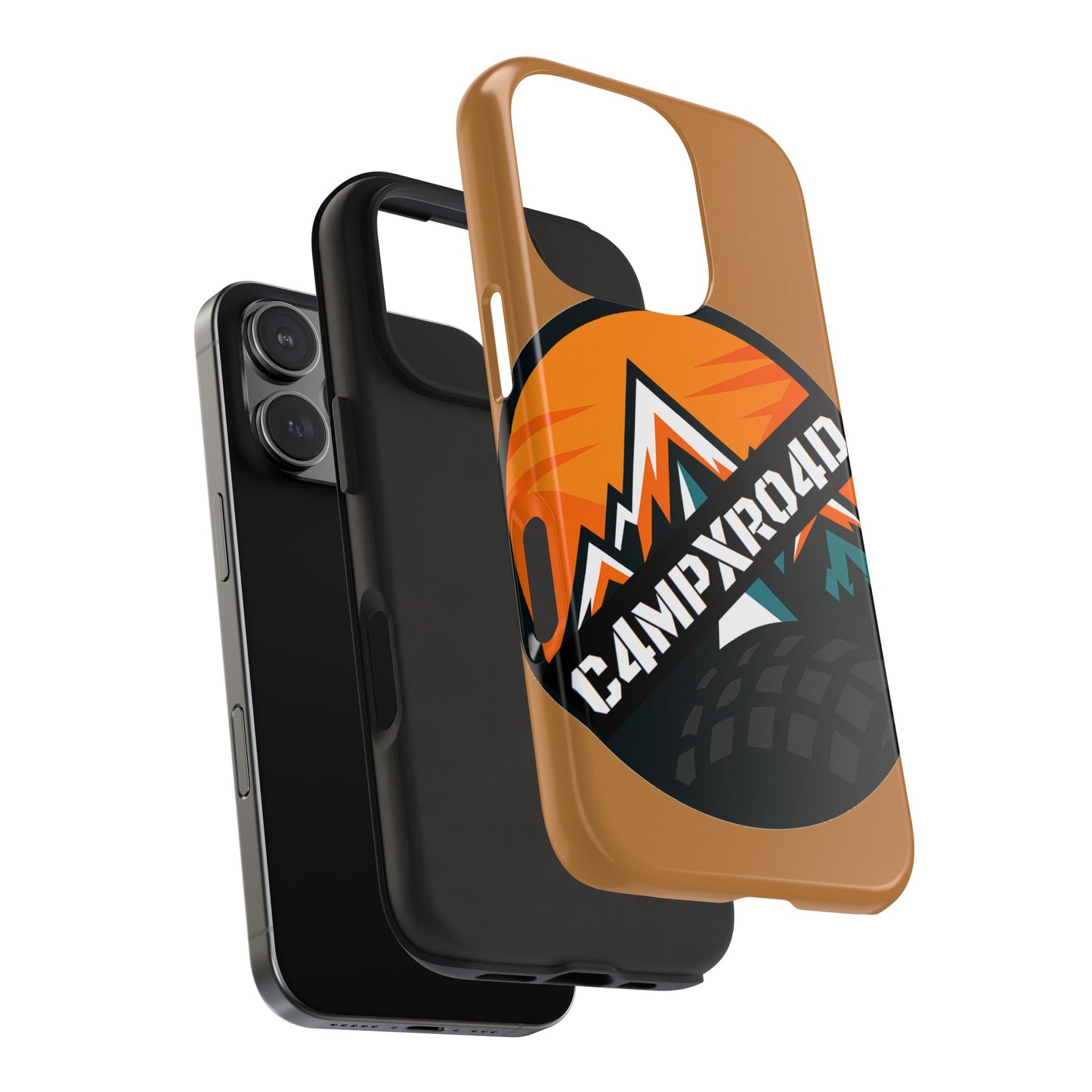 C4MPXRO4D Rounded Shield Camper Badge Phone Case | Tough Phone Case