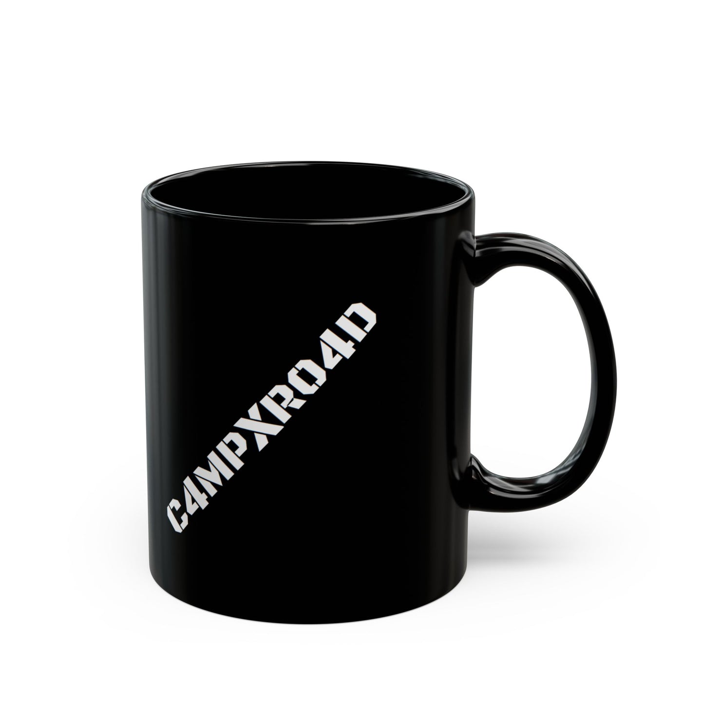 C4MPXR04D Text Design Mug | Black Ceramic Coffee Mug