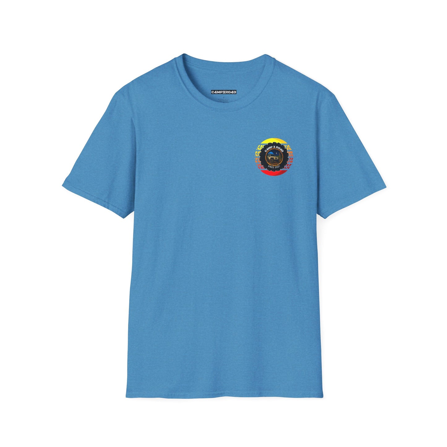 C4MPXRO4D Tiny Summer Camper Badge Soft Tee | Graphic T-Shirt