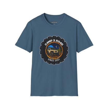C4MPXRO4D Camper Badge Soft Tee | Graphic T-Shirt