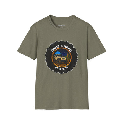 C4MPXRO4D Camper Badge Soft Tee | Graphic T-Shirt