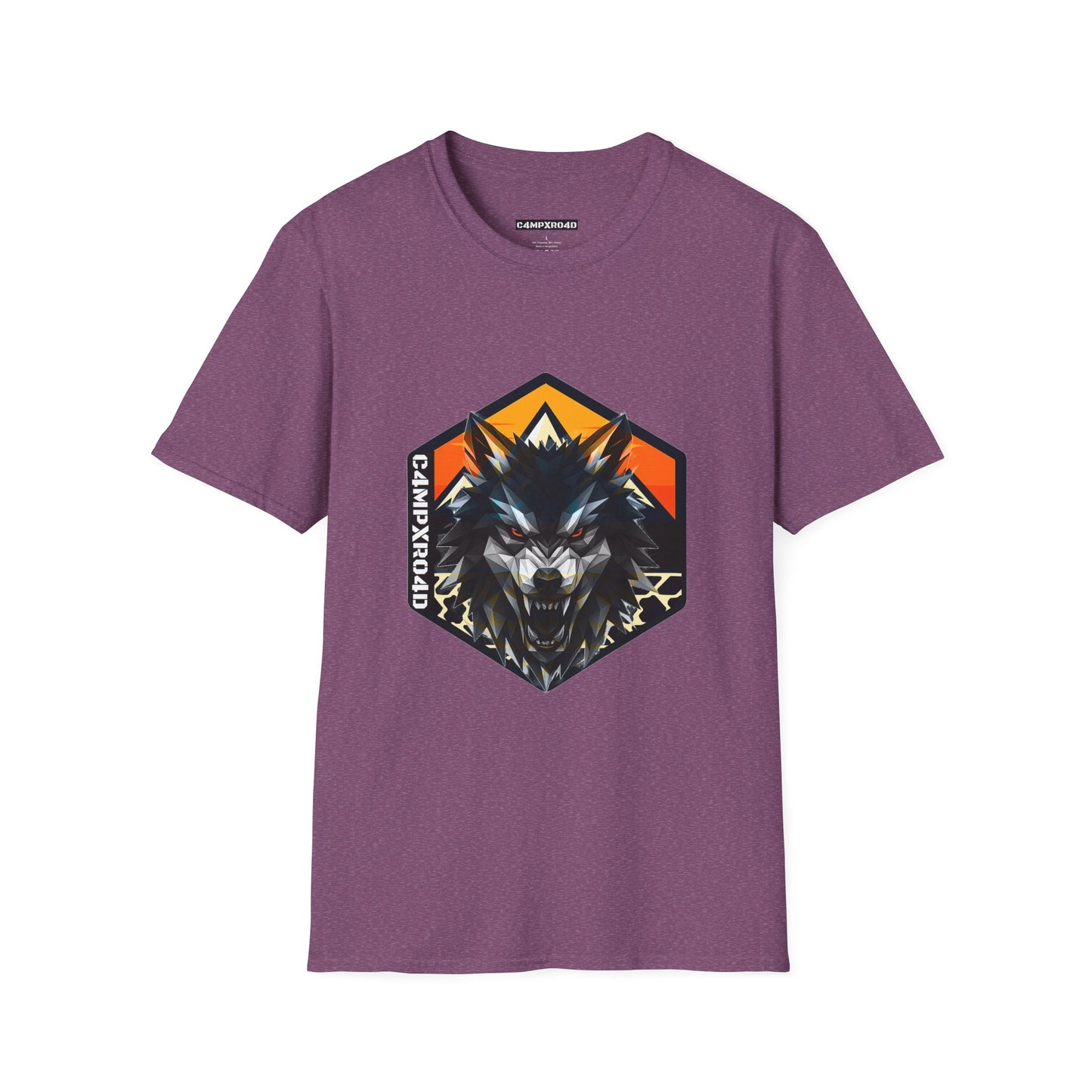 C4MPXRO4D Wolf Shield Camper Badge Soft Tee | Graphic T-Shirt