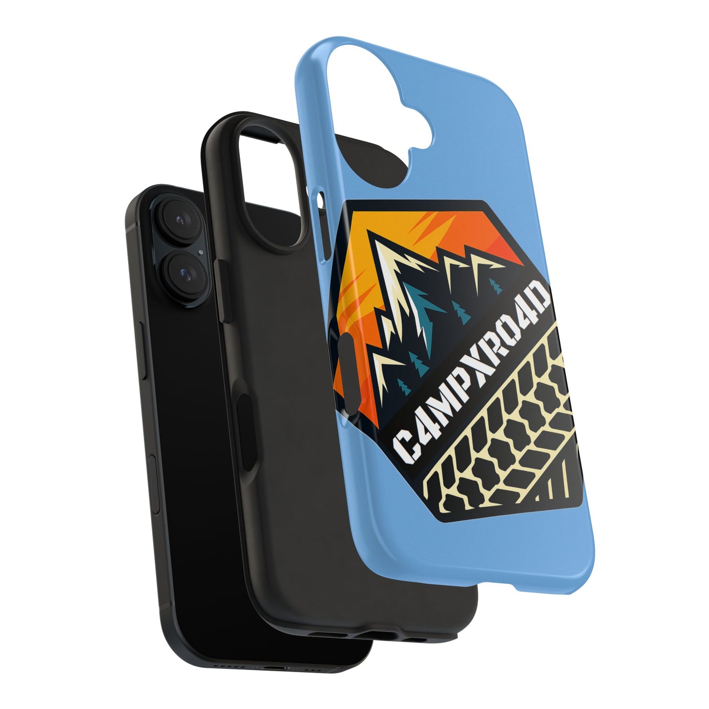 C4MPXRO4D Hexa Shield Camper Badge Phone Case | Tough Phone Case