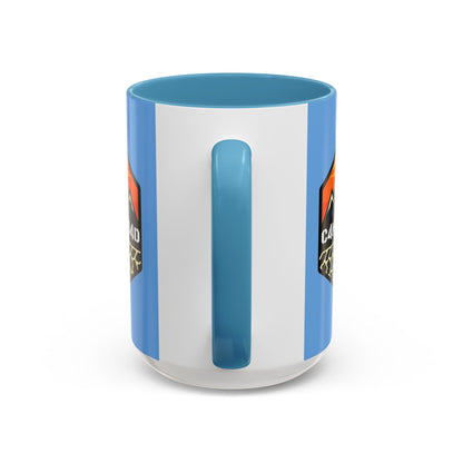 C4MPXRO4D Hexa Shield Camper Badge Mug | Accent Coffee Mug 11oz 15oz