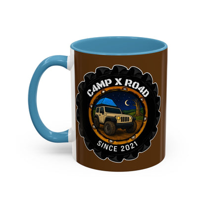 C4MPXRO4D Camper Badge Mug | Accent Coffee Mug 11oz 15oz