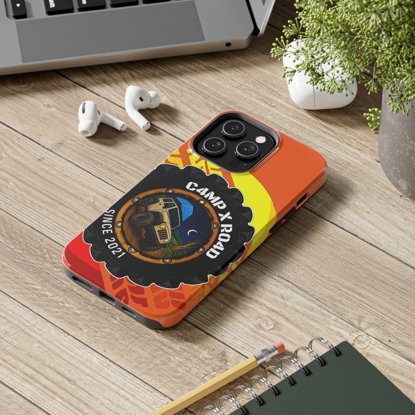 C4MPXRO4D Summer Camper Badge Phone Case | Tough Phone Case