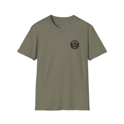 C4MPXRO4D Tiny Camper Badge Soft Tee | Graphic T-Shirt
