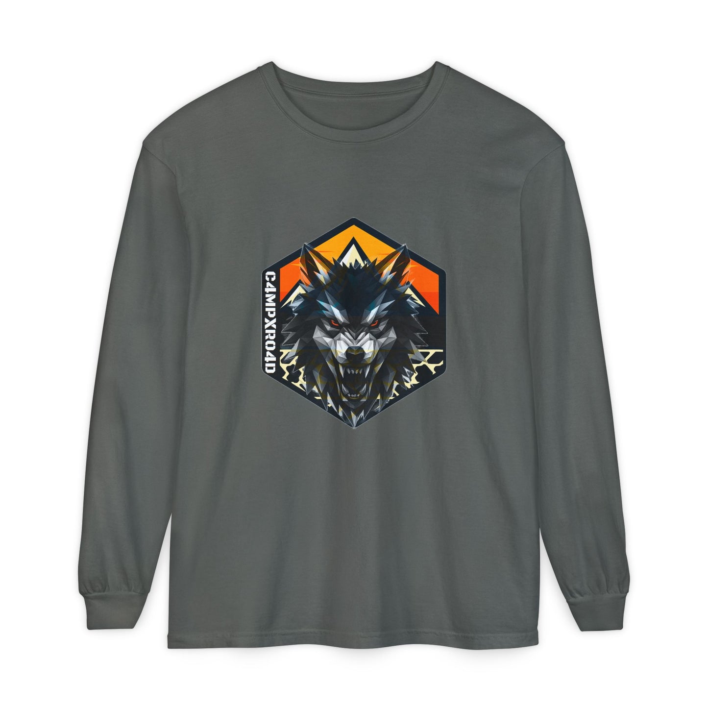 C4MPXRO4D Wolf Shield Camper Badge T-Shirt | Long Sleeve