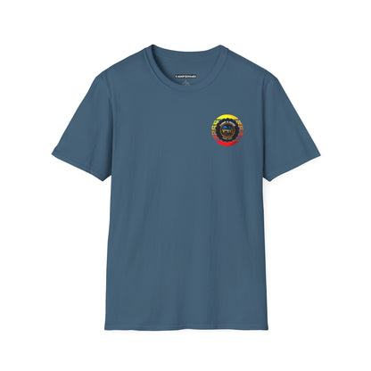 C4MPXRO4D Tiny Summer Camper Badge Soft Tee | Graphic T-Shirt