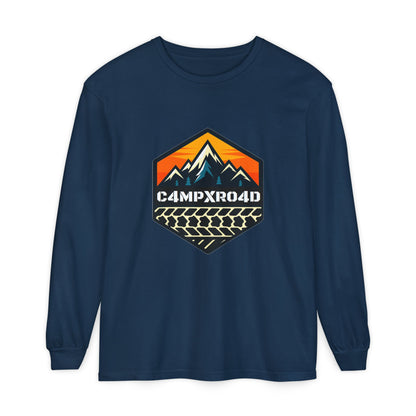 C4MPXRO4D Hexa Shield Camper Badge T-Shirt | Long Sleeve