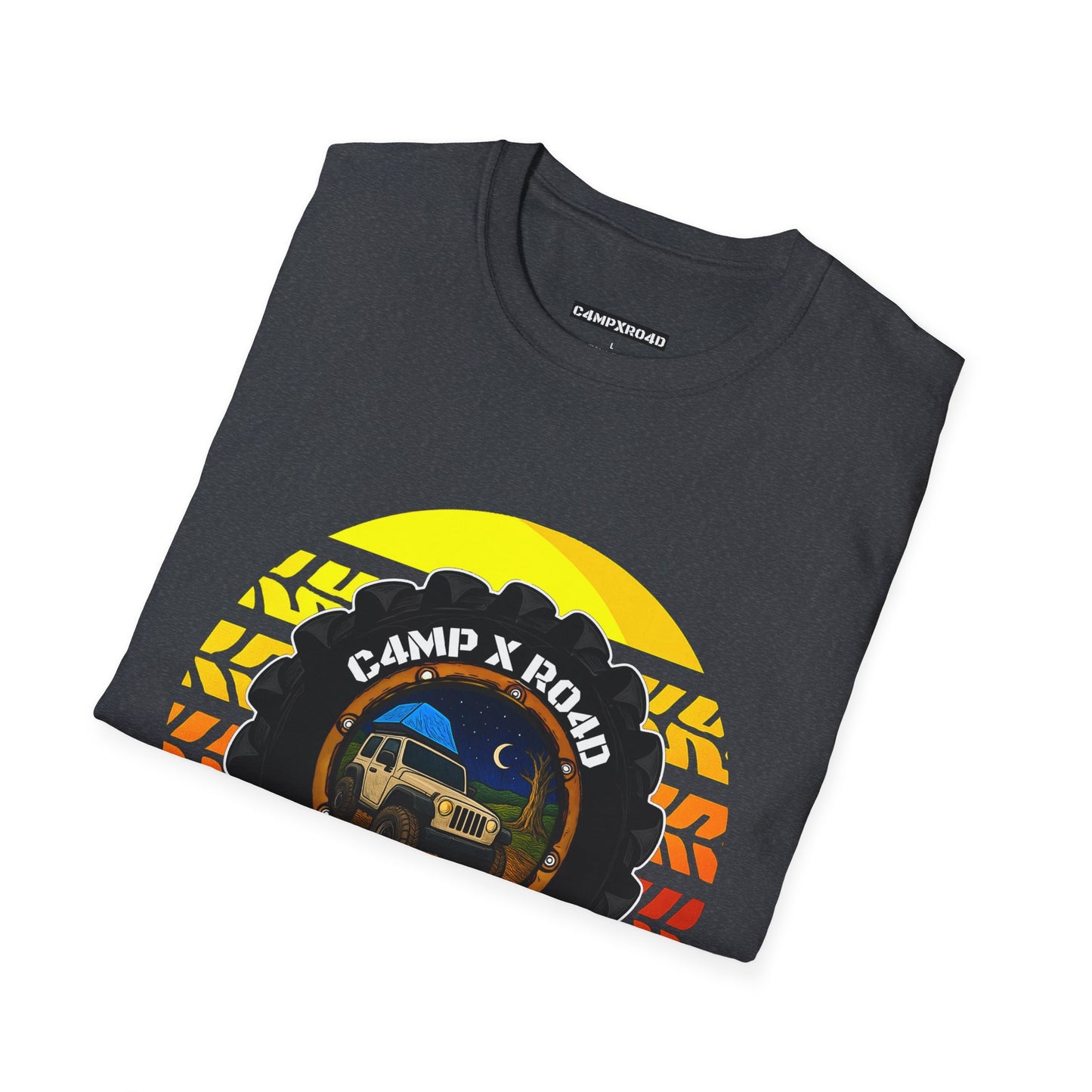 C4MPXRO4D Summer Camper Badge Soft Tee | Graphic T-Shirt