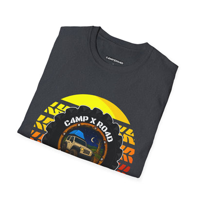 C4MPXRO4D Summer Camper Badge Soft Tee | Graphic T-Shirt