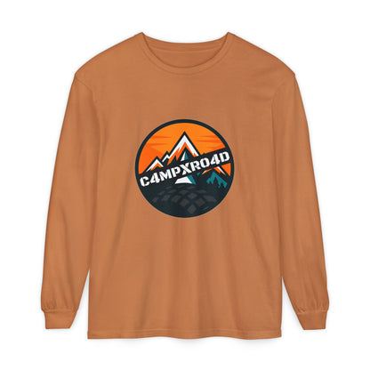C4MPXRO4D Rounded Shield Camper Badge T-Shirt | Long Sleeve