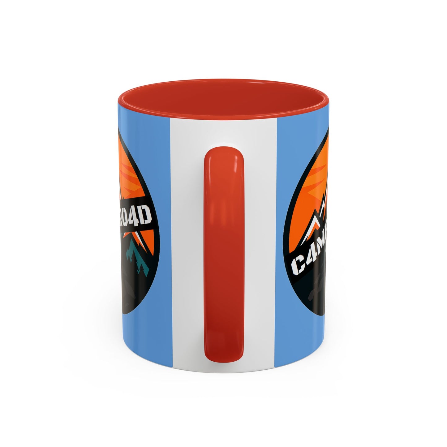 C4MPXRO4D Rounded Shield Camper Badge Mug | Accent Coffee Mug 11oz 15oz