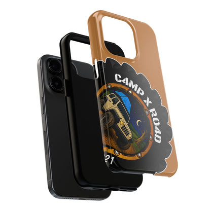 C4MPXRO4D Camper Badge Phone Case | Tough Phone Case