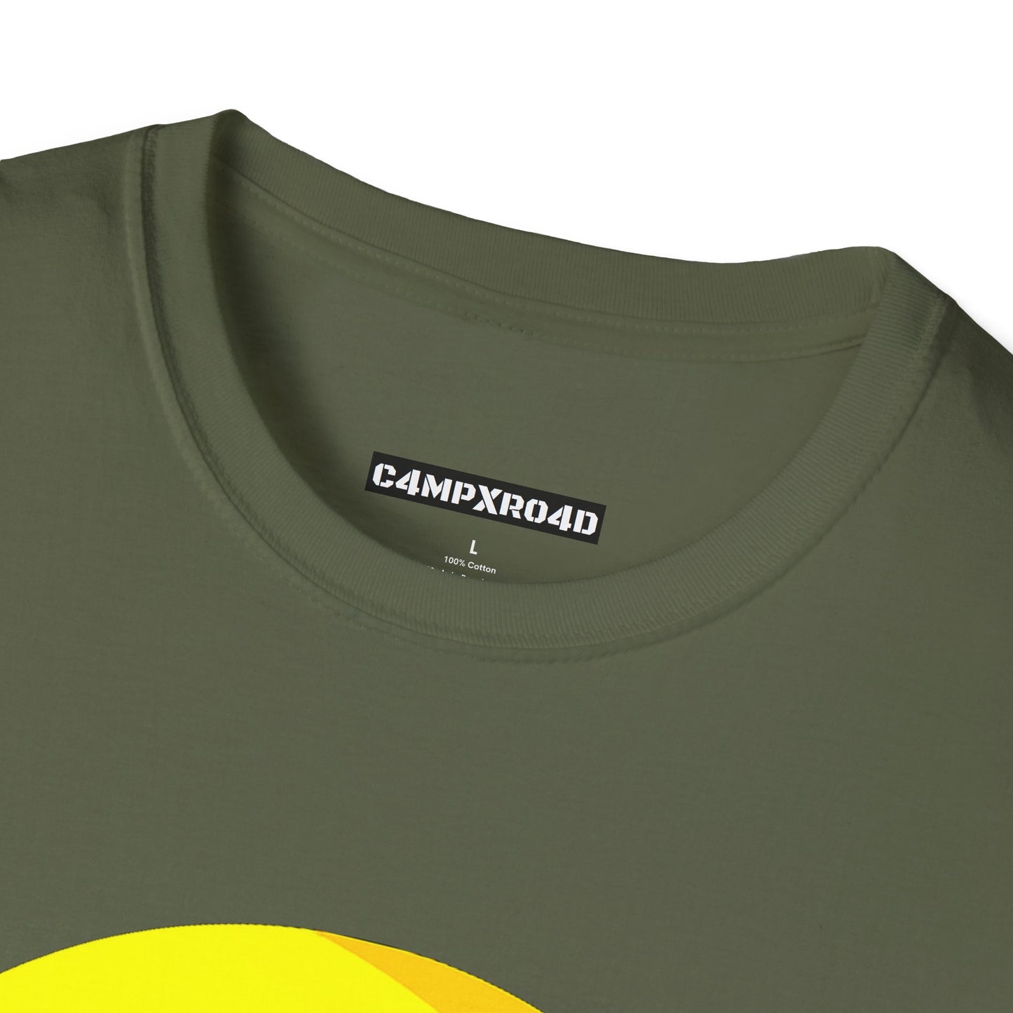 C4MPXRO4D Summer Camper Badge Soft Tee | Graphic T-Shirt
