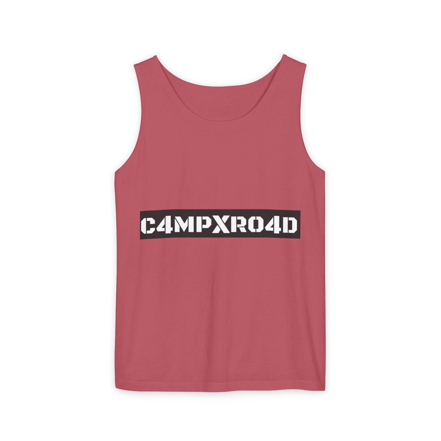 C4MPXR04D logo Tank Top | Graphic camping text tee