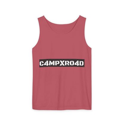 C4MPXR04D logo Tank Top | Graphic camping text tee