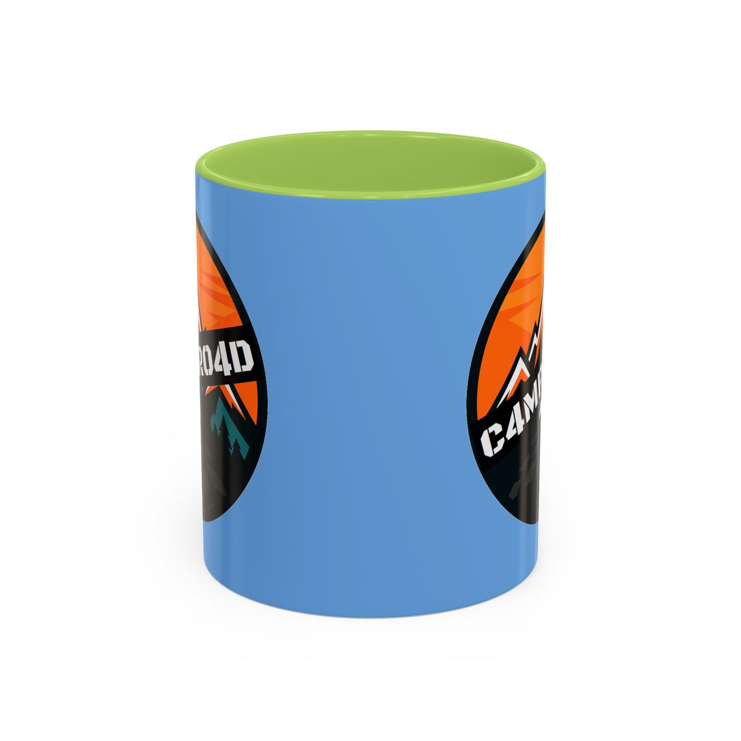 C4MPXRO4D Rounded Shield Camper Badge Mug | Accent Coffee Mug 11oz 15oz