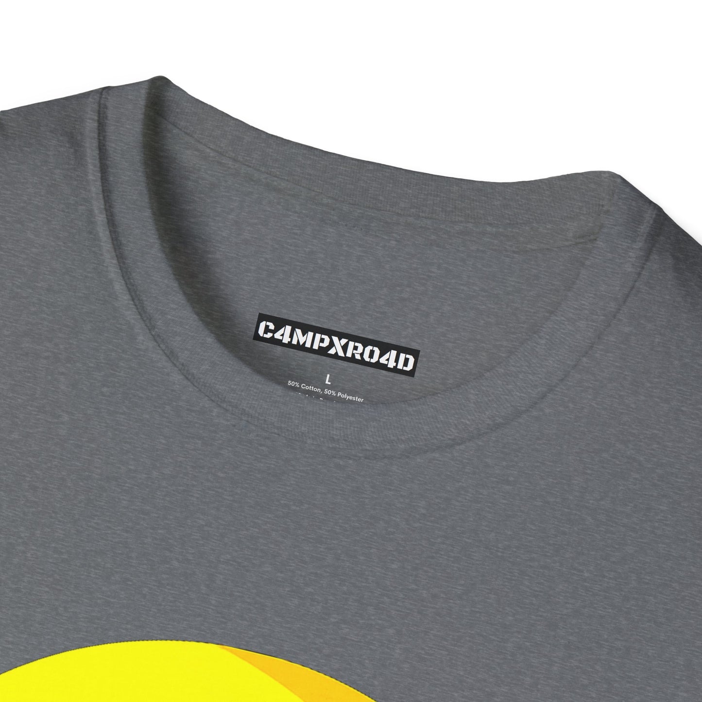 C4MPXRO4D Summer Camper Badge Soft Tee | Graphic T-Shirt