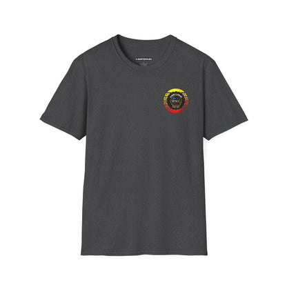 C4MPXRO4D Tiny Summer Camper Badge Soft Tee | Graphic T-Shirt