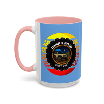 C4MPXRO4D Summer Camper Badge Mug | Accent Coffee Mug 11oz 15oz