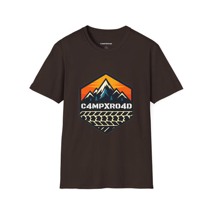 C4MPXRO4D Hexa Shield Camper Badge Soft Tee | Graphic T-Shirt