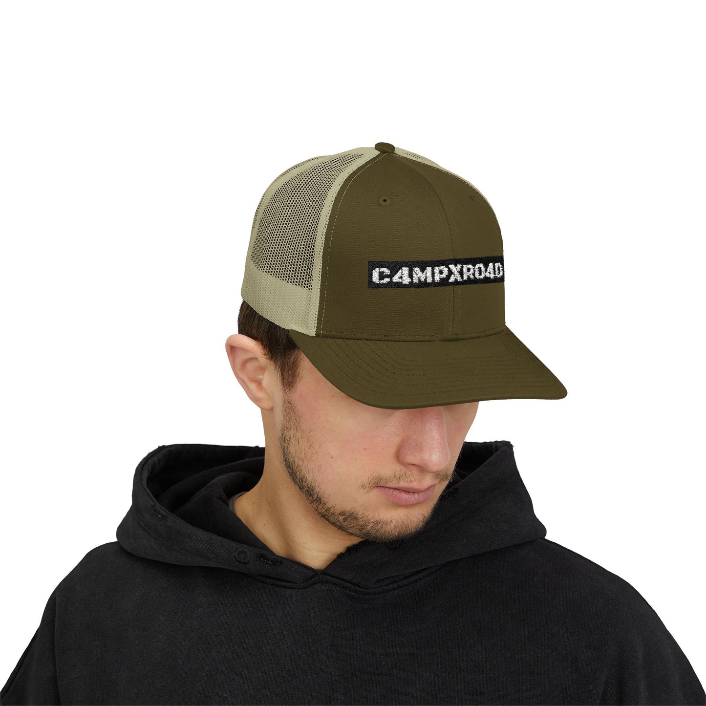 C4MPXRO4D logo Cap | Trucker Snapback Mesh Hat