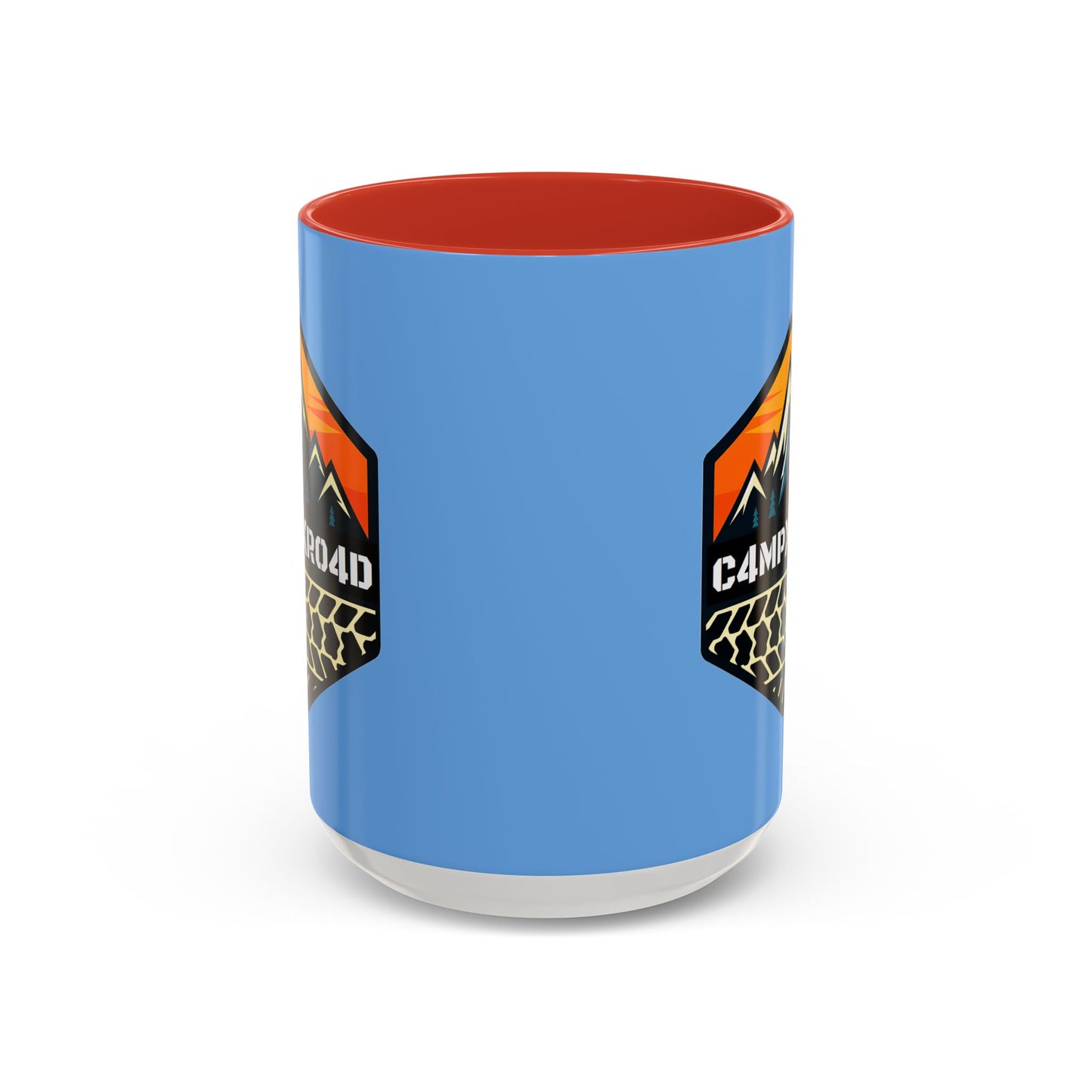 C4MPXRO4D Hexa Shield Camper Badge Mug | Accent Coffee Mug 11oz 15oz