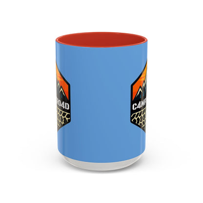 C4MPXRO4D Hexa Shield Camper Badge Mug | Accent Coffee Mug 11oz 15oz