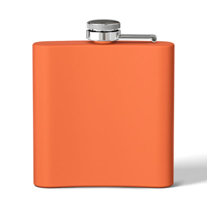 C4MPXRO4D Rounded Shield Camper Badge Flask